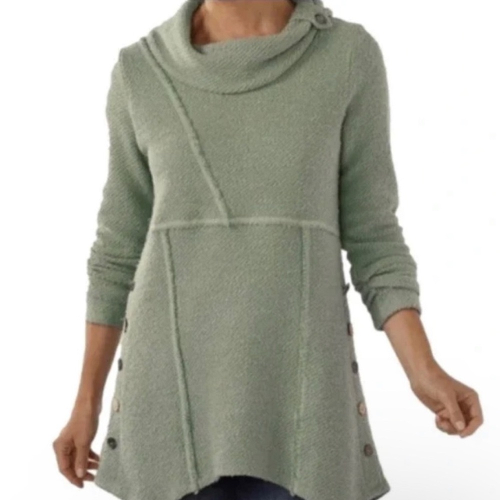 Soft Surroundings Sage Cowl Neck Sweater